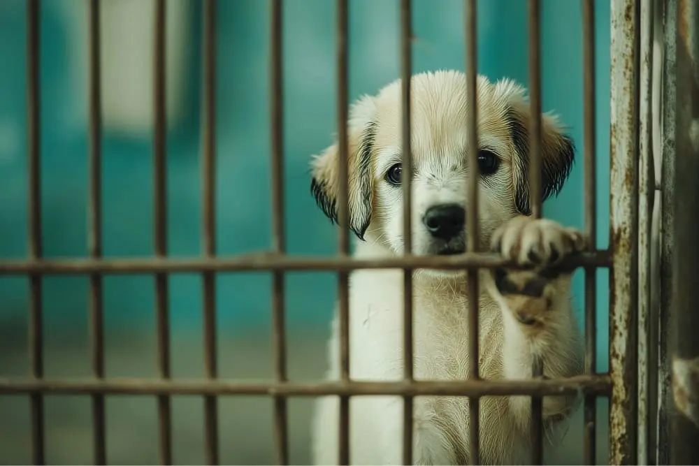 Protection un animal en cage
